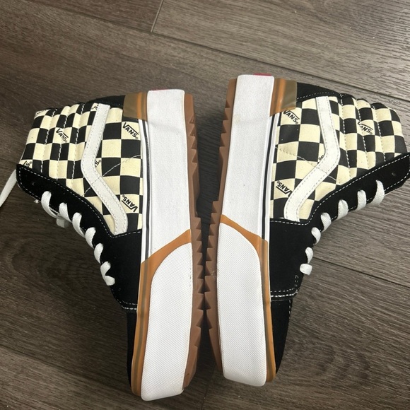 Vans sk8 hi stacked Checkerboard High-Top Sneakers - Picture 4 of 8